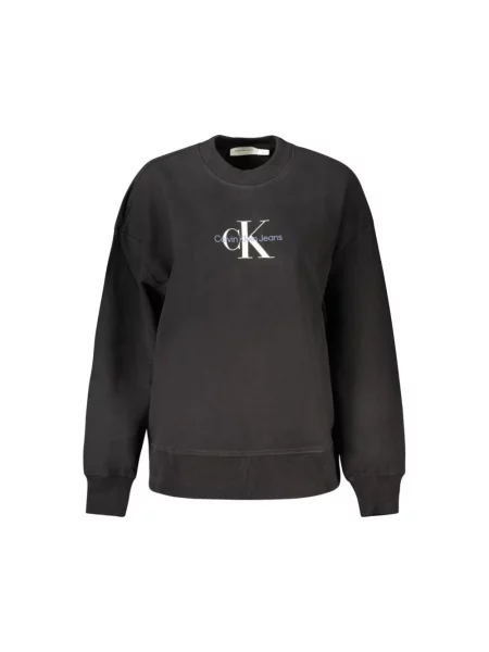 Bluza Calvin Klein Jeans z długim rękawem czarna