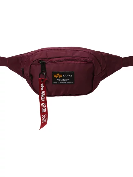 ALPHA INDUSTRIES Torba za čez ramo burgund rdeča