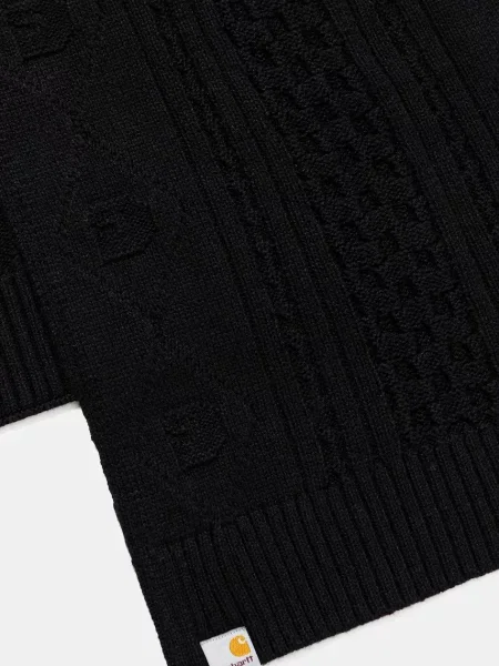 Carhartt WIP fular Shawn Scarf uni negru
