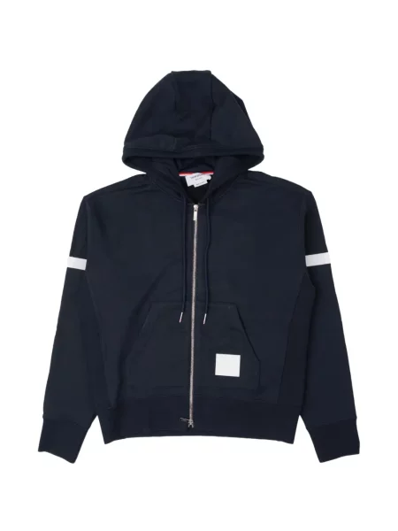 Hanorac cu glugă Thom Browne din jerseu albastru