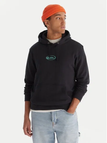 Mikina s kapucňou Quiksilver čierna