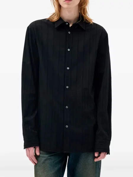 Cămașă Ann Demeulemeester cu dungi negru