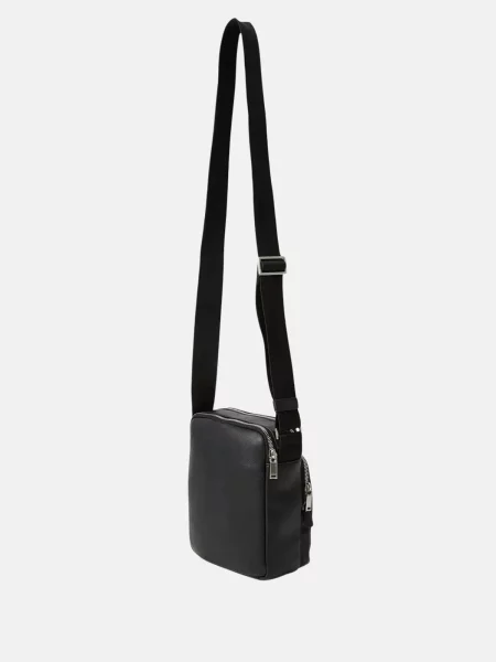 Geantă crossover Calvin Klein Raised Pocket Reporter negru