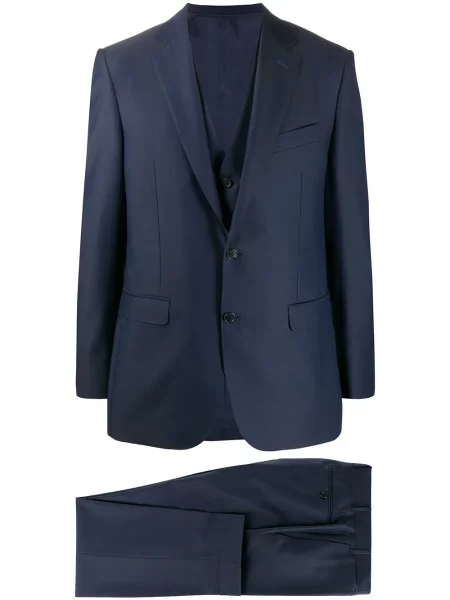 Costum Canali cu mâneci lungi de costum albastru