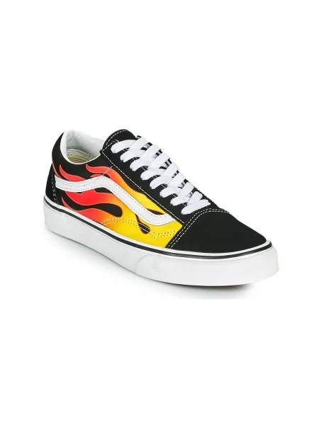 Sneakers Vans Old Skool Flame Black/ Black/ True White EUR biela