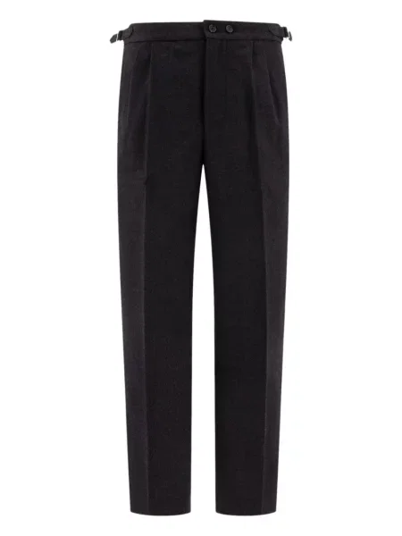 Plisované kalhoty Bode s přezkou šedé