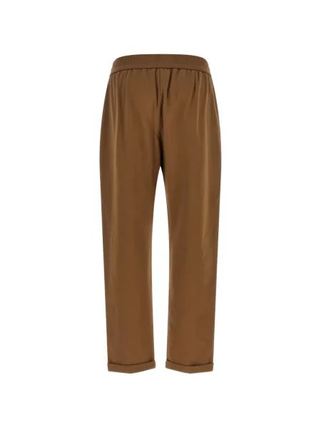 Pantaloni Brunello Cucinelli alergare maro