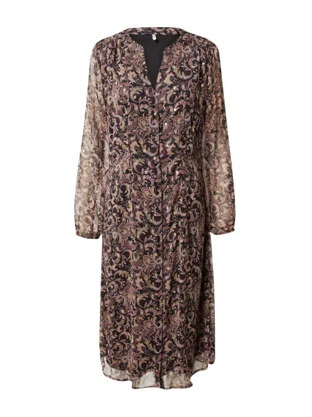 JDY Košulja haljina EMILY pijeska / svijetložuta / rosé crna