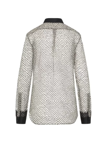 Cămașă Tom Ford cu model floral din dantelă