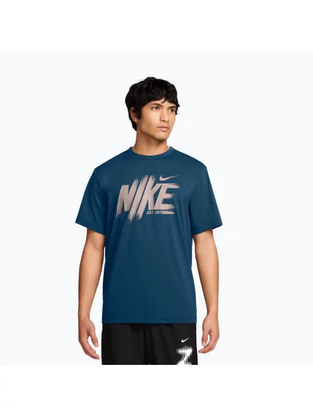 Tricou pentru bărbați Nike Hyverse Dri-Fit UV Top blue force/still red roșu
