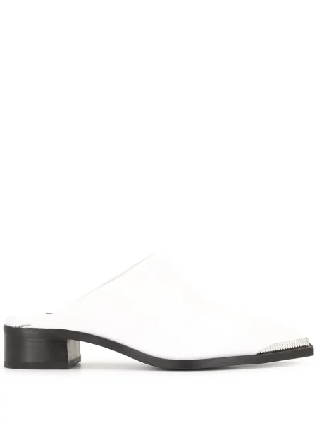 Papuci tip mules Senso alb