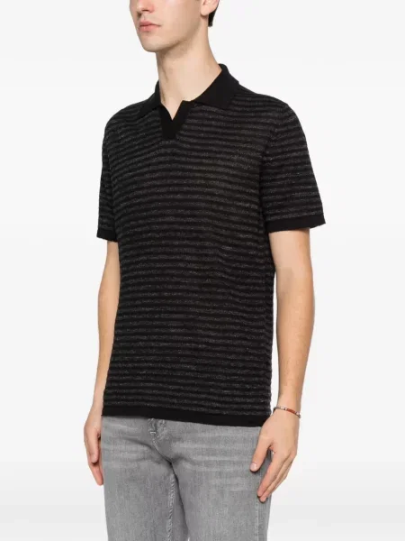 Tricou Roberto Collina tricotate negru