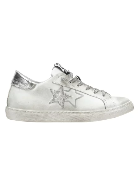 Sneakersy 2star skórzane białe