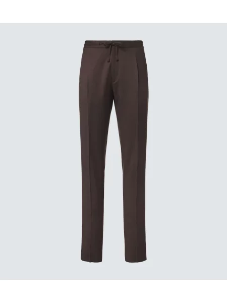 Pantaloni Lardini de lână maro