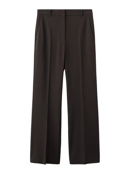 MANGO Pantaloni cu dungă BERGEN închis maro