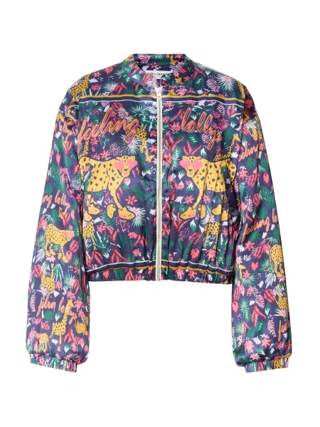 Lollys Laundry Geacă de primăvară-toamnă Lama bleumarin / maro deschis / roz alb