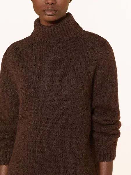 Dorothee Schumacher Dzianinowa Koszulka Urban Favorites Z Wełny Merino braun brązowa