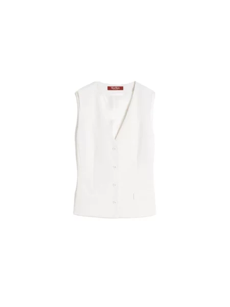 Kamizelka Max Mara wełniana biała