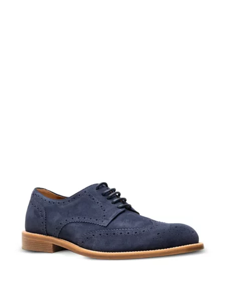 Brogues Chuckies din piele de căprioară albastru
