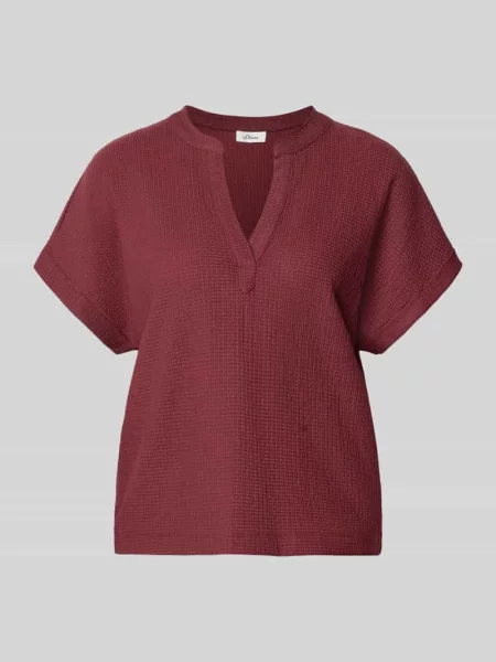 T-shirt o kroju regular fit o fakturze crinkle S.oliver Red Label