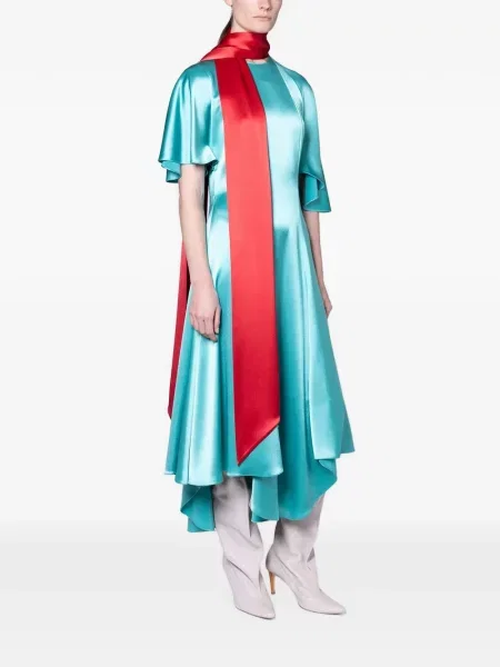 Rochie Roksanda asimetrică albastru