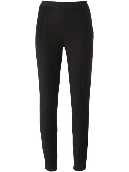 Pantaloni Neil Barrett cu talie înaltă negru