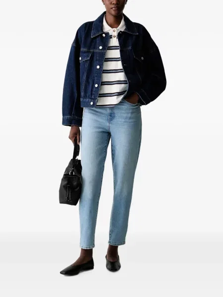 Decupat pantaloni Levi's® cu autograf cu talie înaltă alb