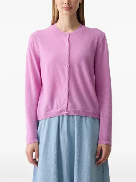 Cardigan Benetton cu perle roz