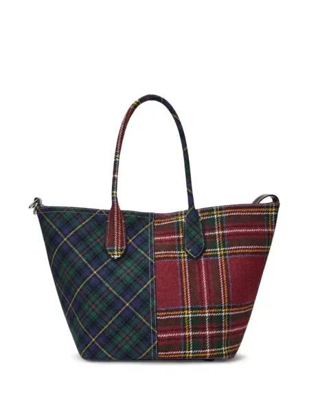 Șapcă Polo Ralph Lauren de catifea cord în carouri verde
