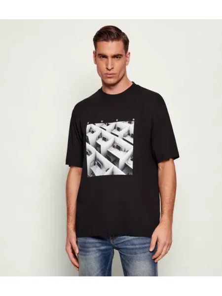 HUGO Tricou Dodger | negru