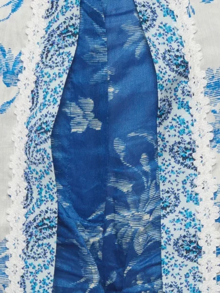 Fustă Sandro cu model floral cu imagine albastru