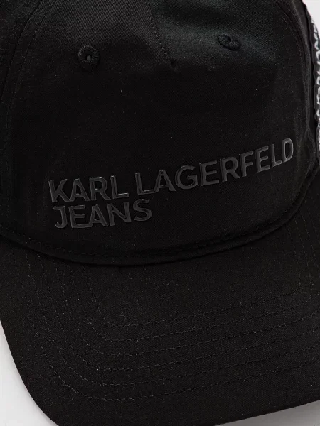 Кепка Karl Lagerfeld Jeans з принтом чорний