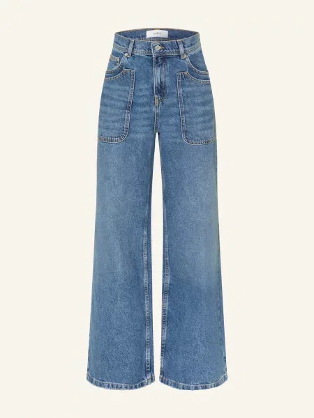 Ba&Sh Wide Leg Džíny Zoel blue blue jeans modré