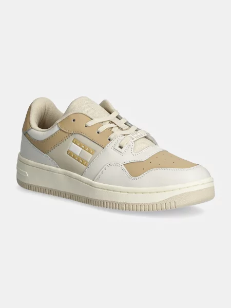 Маратонки Tommy Jeans TJW RETRO BASKET TONAL LOGO бяло
