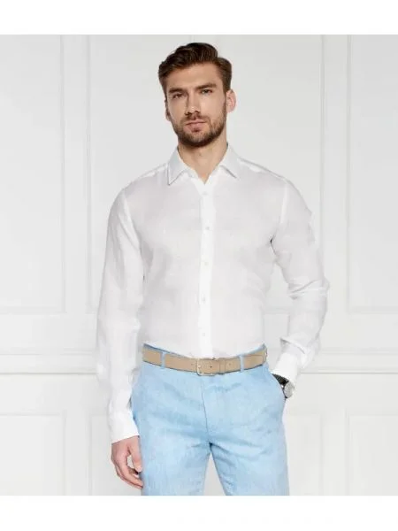 Windsor De in cămașă 13 Lapo-W | Shaped fit alb