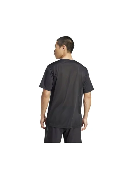 ADIDAS PERFORMANCE Tricou funcțional TECH APPAREL gri / negru alb