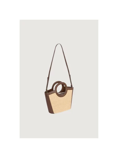 Rucsac Gaëlle Paris din piele de oaie maro