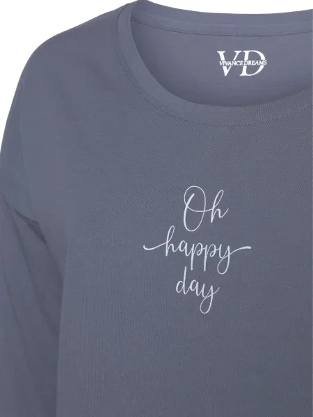 VIVANCE Tricou Dreams albastru închis alb