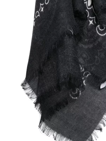 Fular Mc2 Saint Barth cu imagine cu model paisley negru