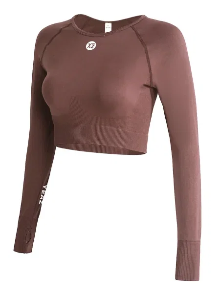 YEAZ Tricou funcțional Legend cămilă maro