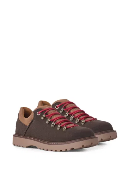 Sneakerși Ugg cu șireturi din dantelă maro