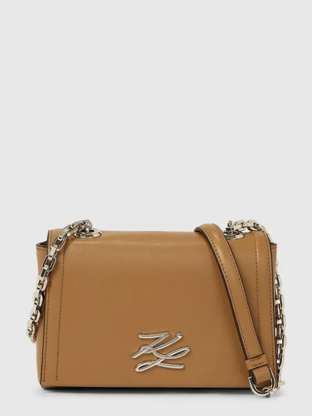 Кожаная сумка Karl Lagerfeld белая