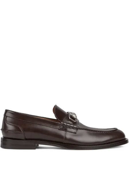 Pantofi loafer Gucci maro