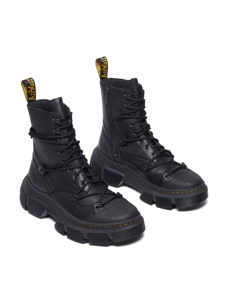 Шкіряні черевики Dr. Martens DMXL на платформі чорний