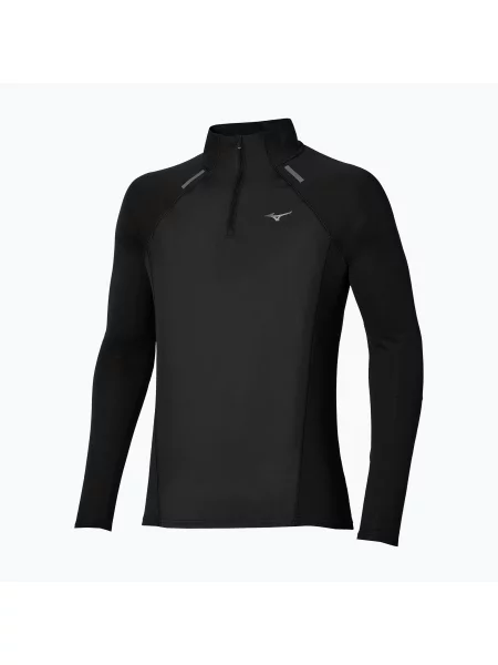 Lung tricou cu mânecă lungă Mizuno cu mâneci lungi alergare negru