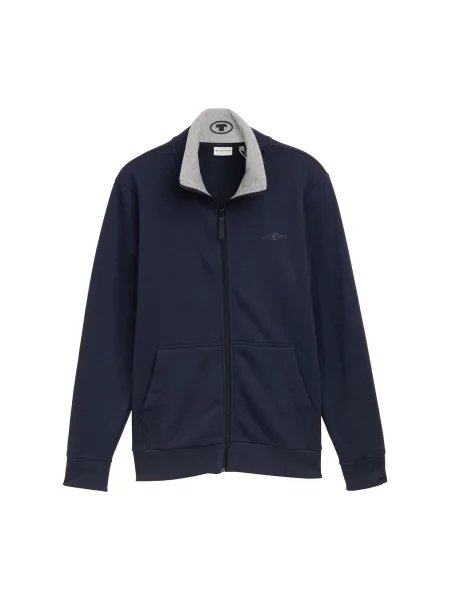 TOM TAILOR Mikina marine modrá šedá