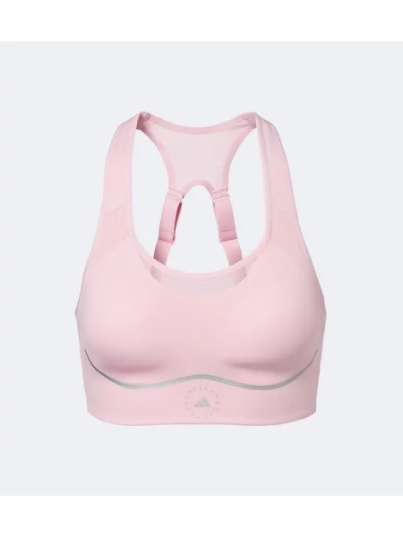 Sutien sport Adidas By Stella Mccartney cu autograf roz