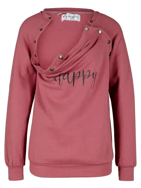 Bluza ciążowa i do karmienia fioletowa