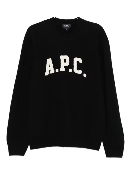 Pulover A.p.c. cu decolteu rotund negru