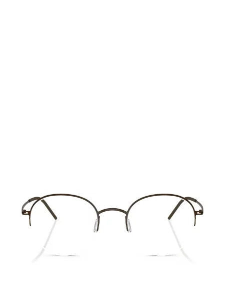 Ochelari de soare rotunzi Giorgio Armani maro